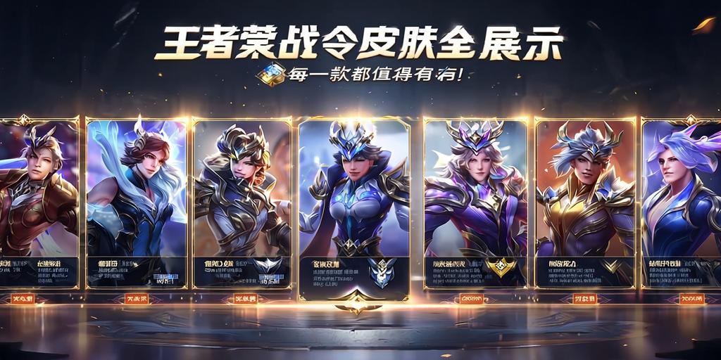 王者荣耀战令皮肤全展示，每一款都值得拥有！
